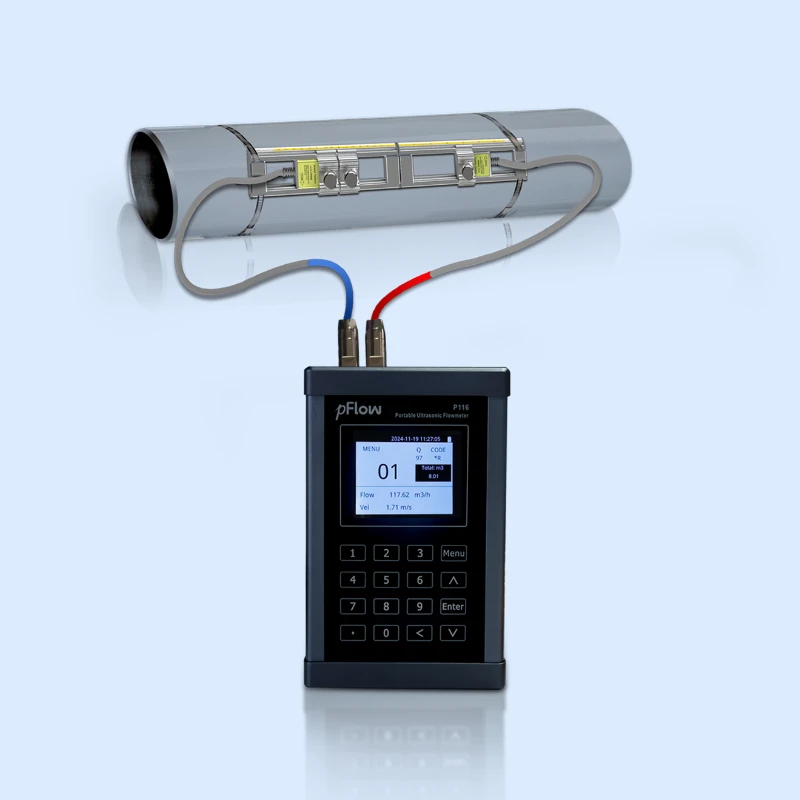 Clamp On Ultrasonie Flow Transmitter High Accuracy For Petrochemical Liquid Meter