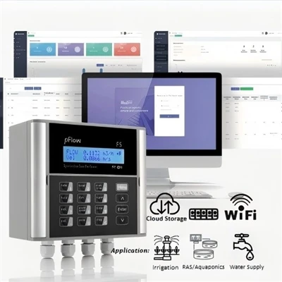 Wi-Fi flowmeter remote flow monitoring for farmland irrigation