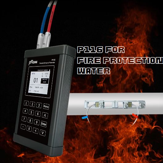 Portable Ultrasonic Flow Meter For Fire Protection Water Portable Ultrasonic Flow Meter For Fire Protection Water
